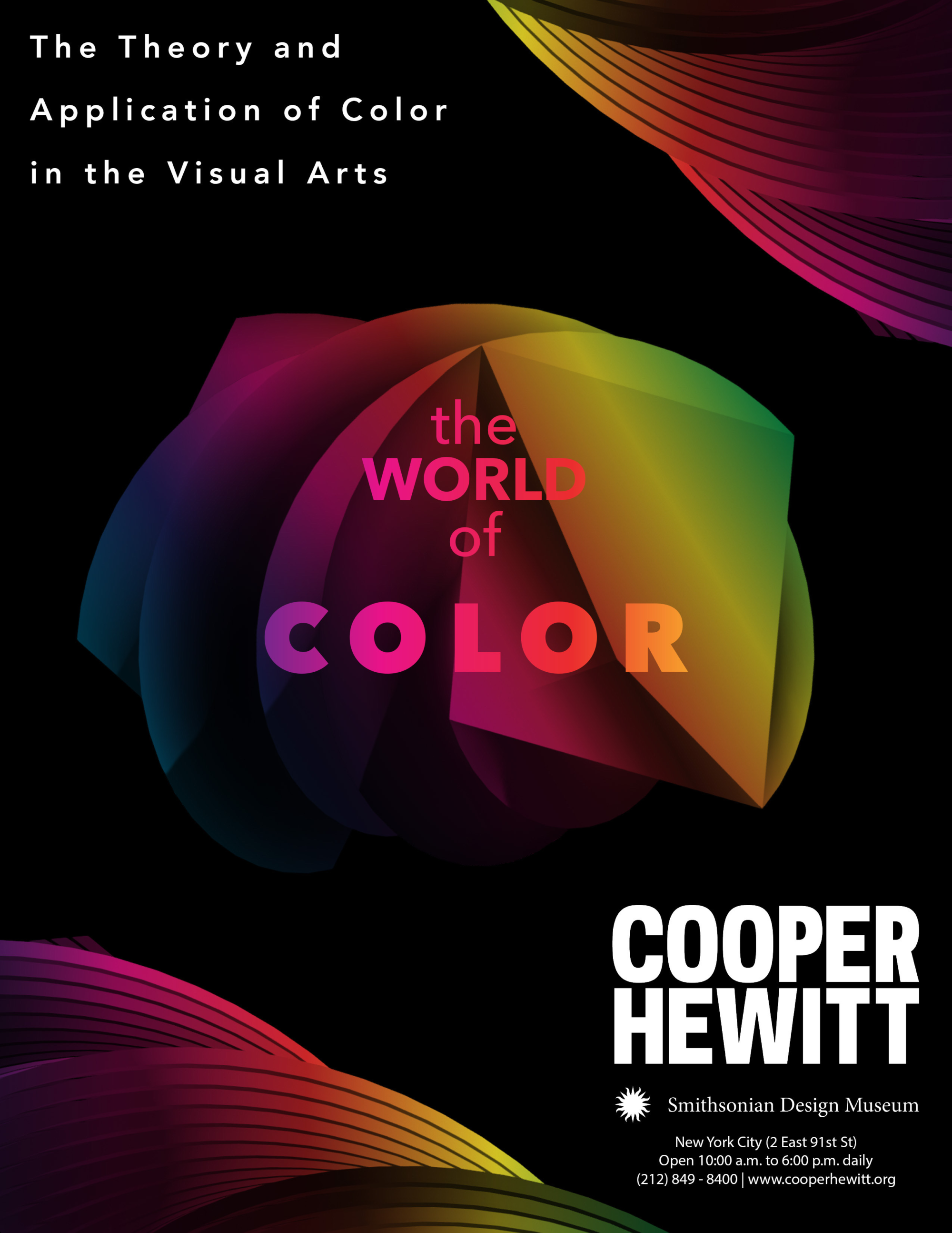 An abstract design with shapes and colors for the Cooper Hewitt